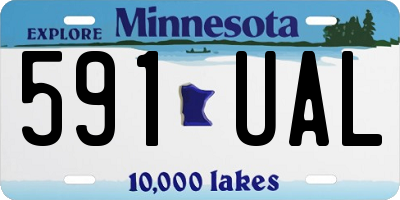 MN license plate 591UAL