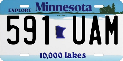 MN license plate 591UAM