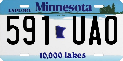 MN license plate 591UAO