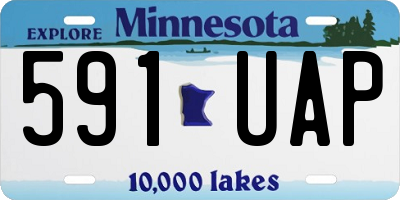 MN license plate 591UAP