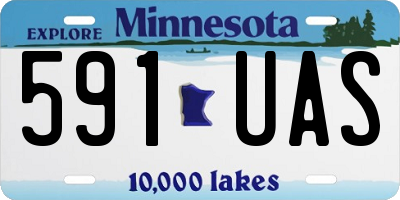 MN license plate 591UAS