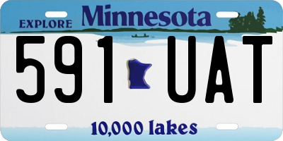 MN license plate 591UAT