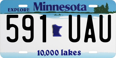 MN license plate 591UAU