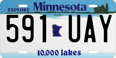 MN license plate 591UAY