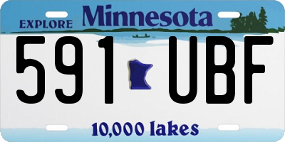 MN license plate 591UBF