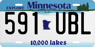 MN license plate 591UBL