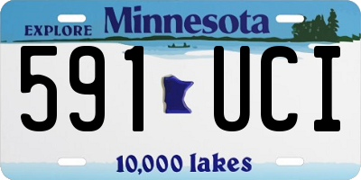 MN license plate 591UCI