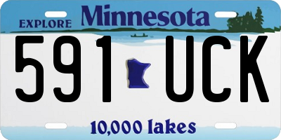 MN license plate 591UCK