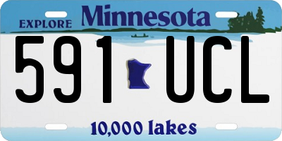 MN license plate 591UCL