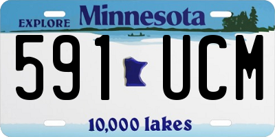 MN license plate 591UCM