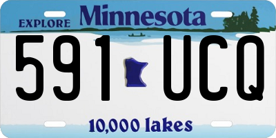 MN license plate 591UCQ