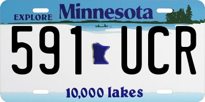 MN license plate 591UCR