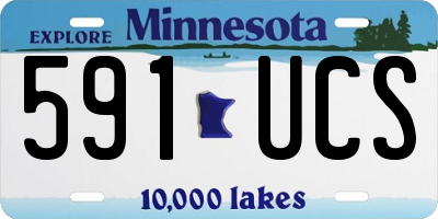 MN license plate 591UCS