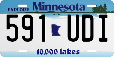MN license plate 591UDI
