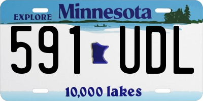 MN license plate 591UDL