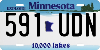 MN license plate 591UDN
