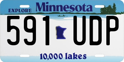 MN license plate 591UDP
