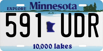 MN license plate 591UDR