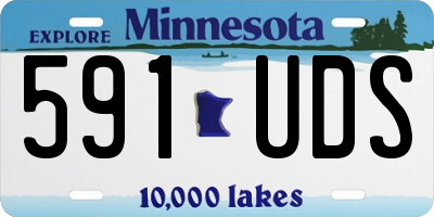 MN license plate 591UDS