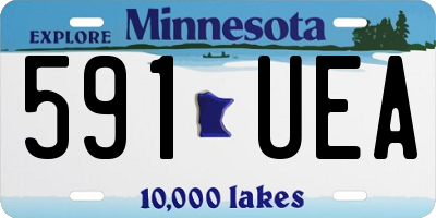 MN license plate 591UEA