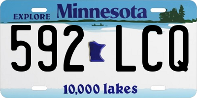 MN license plate 592LCQ