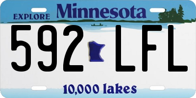 MN license plate 592LFL