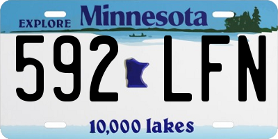 MN license plate 592LFN