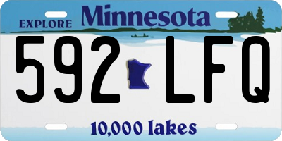 MN license plate 592LFQ