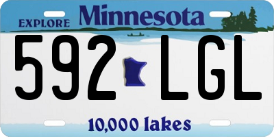 MN license plate 592LGL