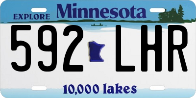MN license plate 592LHR