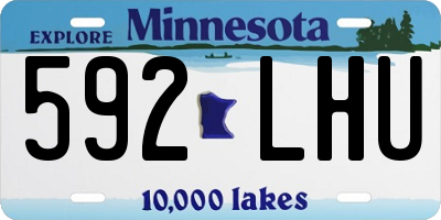 MN license plate 592LHU