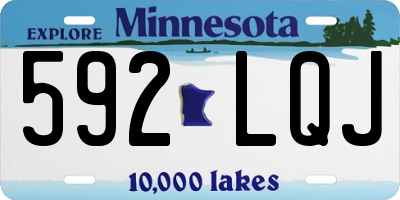 MN license plate 592LQJ