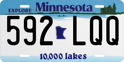 MN license plate 592LQQ