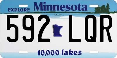 MN license plate 592LQR