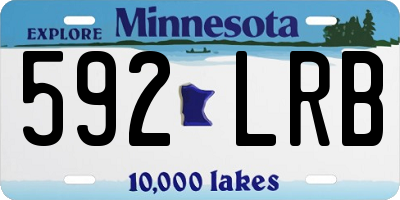 MN license plate 592LRB