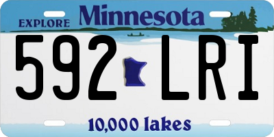 MN license plate 592LRI