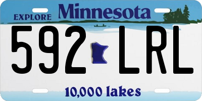 MN license plate 592LRL