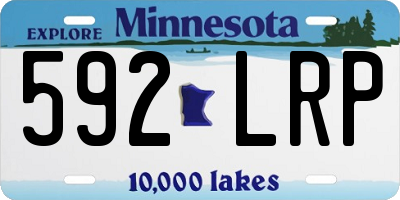 MN license plate 592LRP