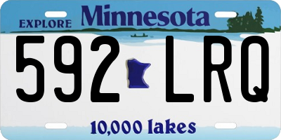 MN license plate 592LRQ