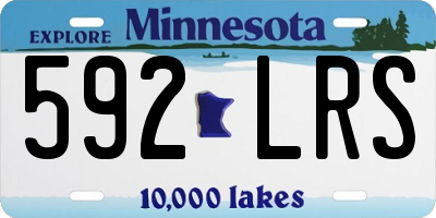 MN license plate 592LRS
