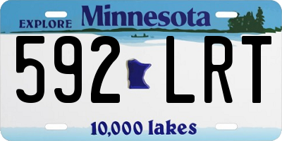 MN license plate 592LRT