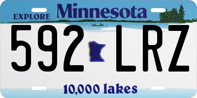 MN license plate 592LRZ