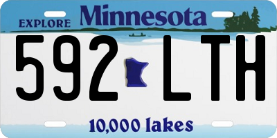 MN license plate 592LTH