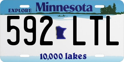 MN license plate 592LTL