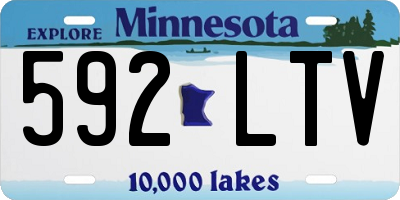 MN license plate 592LTV