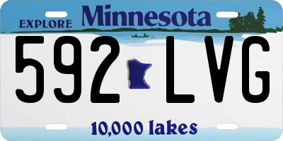 MN license plate 592LVG