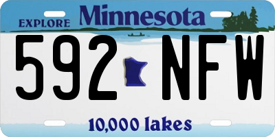 MN license plate 592NFW