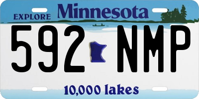 MN license plate 592NMP