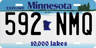 MN license plate 592NMQ