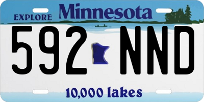 MN license plate 592NND